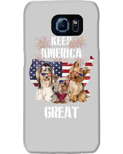 Load image into Gallery viewer, Keep America Great Yorkshire Terrier Gift For Dog Lovers Phone case

