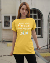 Load image into Gallery viewer, April Birthday Girl The One Where I Was Quarantined 2020 Guys Tee
