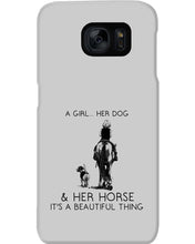 Load image into Gallery viewer, A Girl Her Dog Her Horse It's A Beautiful Thing Phone case
