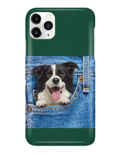 Load image into Gallery viewer, Border Collie In Denim Pocket Gift For Dog Lovers Phone case
