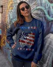 Load image into Gallery viewer, Eagle American Pride Spirit Of America Gift For American People Sweatshirt
