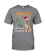 Load image into Gallery viewer, A True Friend Loves Paws On My Heart Gift For Dog Lovers Guys Tee
