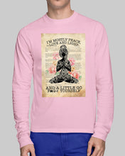 Load image into Gallery viewer, I'm Mostly Peace Love And Light Yoga Gift For Yoga Lovers Unisex Long Sleeve
