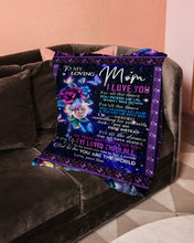Load image into Gallery viewer, Gift For  Mom  You Are The World Unique Special Custom Design Fleece Blanket
