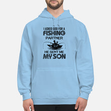 Load image into Gallery viewer, God Sent Me My Son As A Fishing Partner   Special Custom Design Hoodie
