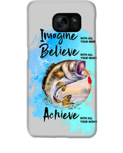 Load image into Gallery viewer, Fishing With All Your Heart Gift For Men Phone case
