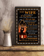 Load image into Gallery viewer, Husband Gift For Wife Never Forget That I Love You Vertical Poster
