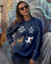 Load image into Gallery viewer, Funny Unicorn Difference Between Your Regular Aunt And My Dutch Aunt Sweatshirt
