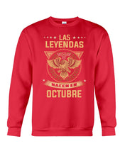 Load image into Gallery viewer, Birthday Meaningful Gift Las Levendas Nacen En Octubre Sweatshirt

