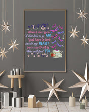 Load image into Gallery viewer, Butterflies When I Miss You I Just Have To Look Inside My Heart Gift For Lover Vertical Poster

