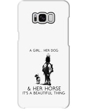 Load image into Gallery viewer, A Girl Her Dog Her Horse It's A Beautiful Thing Phone case
