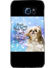 Load image into Gallery viewer, Angels And Shih Tzu Are Not Different Gift For Dog Lovers Phone case
