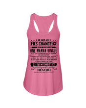 Load image into Gallery viewer, Je Suis Un Fils Chanceux Birthday Gift For Men Ladies Flowy Tank
