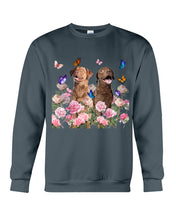 Load image into Gallery viewer, Gift For Dog LoversChesapeake Bay Retriever With Peonies Sweatshirt

