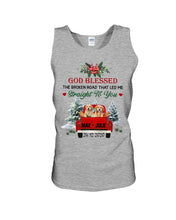 Load image into Gallery viewer, Golden Retriever X-mas Road Gift For Dog Lovers Unisex Tank Top
