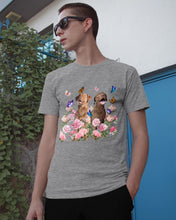 Load image into Gallery viewer, Gift For Dog LoversChesapeake Bay Retriever With Peonies Guys Tee
