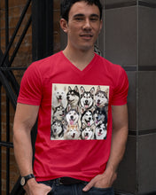 Load image into Gallery viewer, Many Love Husky Siberian On Phone Case Gift For Husky Lovers Guys V-Neck
