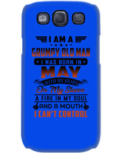Load image into Gallery viewer, I'm A Grumpy Old Man I Was Born In May With My Heart Phone case
