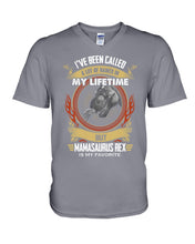 Load image into Gallery viewer, Mamasaurus Rex Is My Favorite Special Custom Design Guys V-Neck
