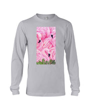 Load image into Gallery viewer, Beautiful Flamingo And Feather Gift For Flamingo Lovers Unisex Long Sleeve

