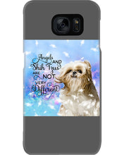 Load image into Gallery viewer, Angels And Shih Tzu Are Not Different Gift For Dog Lovers Phone case
