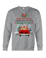 Load image into Gallery viewer, Golden Retriever X-mas Road Gift For Dog Lovers Sweatshirt
