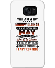 Load image into Gallery viewer, I'm A Grumpy Old Man I Was Born In May With My Heart Phone case
