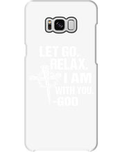 Load image into Gallery viewer, Let You Relax I Am With You Gray Background Phone case
