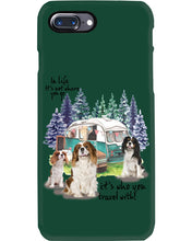 Load image into Gallery viewer, Cavalier King It's Who You Travel With Gift For Dog Lovers Phone case
