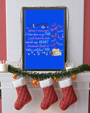 Load image into Gallery viewer, Butterflies When I Miss You I Just Have To Look Inside My Heart Gift For Lover Vertical Poster
