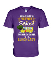 Load image into Gallery viewer, I Often Think Of Skipping School Gift For Kids Guys V-Neck
