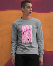 Load image into Gallery viewer, Beautiful Flamingo And Feather Gift For Flamingo Lovers Unisex Long Sleeve
