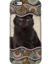 Load image into Gallery viewer, Lovely Phone Case Cute Black Cat Boho Pattern Gift For Cat Lovers Phone case
