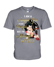 Load image into Gallery viewer, Birthday Gift For August Girl She’s Perfect But She Always Herself Guys V-Neck
