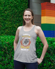Load image into Gallery viewer, Mamasaurus Rex Is My Favorite Special Custom Design Ladies Flowy Tank
