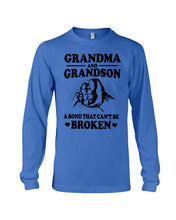 Load image into Gallery viewer, Grandma And Grandson A Bond That Can't Be Broken Custom Design Unisex Long Sleeve
