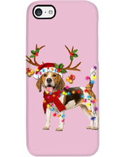 Load image into Gallery viewer, Beagle Gorgeous Reindeer Xmas Lights Gift For Dog Lovers Phone case
