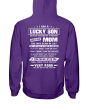 Load image into Gallery viewer, Gift For Son Who Raised By A Freaking Awesome July Mom She's A Bit Crazy Hoodie

