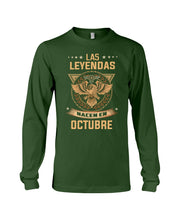 Load image into Gallery viewer, Birthday Meaningful Gift Las Levendas Nacen En Octubre Unisex Long Sleeve
