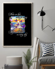 Load image into Gallery viewer, Butterfly Sunset On Beach Those We Love Don't Go Away Gift For Lover Vertical Poster
