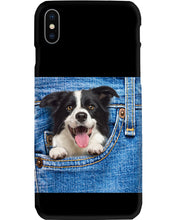 Load image into Gallery viewer, Border Collie In Denim Pocket Gift For Dog Lovers Phone case
