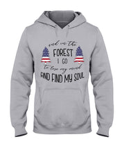 Load image into Gallery viewer, Lose My Mind And Find My Soul US Flag Christmas Tree Design Hoodie
