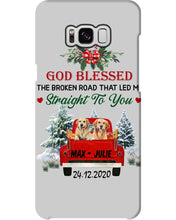 Load image into Gallery viewer, Golden Retriever X-mas Road Gift For Dog Lovers Phone case
