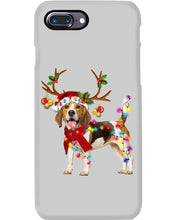 Load image into Gallery viewer, Beagle Gorgeous Reindeer Xmas Lights Gift For Dog Lovers Phone case
