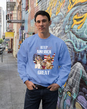 Load image into Gallery viewer, Keep America Great Yorkshire Terrier Gift For Dog Lovers Sweatshirt

