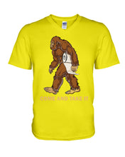 Load image into Gallery viewer, Bigfoot Come And Take It Simple Custom Design Guys V-Neck
