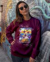 Load image into Gallery viewer, Butterfly Sunset On Beach Those We Love Don't Go Away Gift For Lover Sweatshirt
