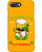 Load image into Gallery viewer, Baseball Drink Beer Day St Patrick's Day Gift For Baseball Lovers Phone case
