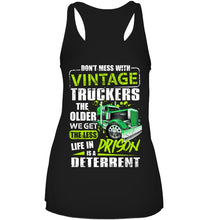 Load image into Gallery viewer, Don't Mess With Vintage Truckers The Older We Get The Less Ladies Flowy Tank
