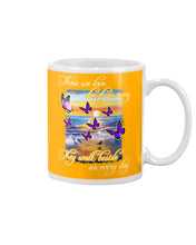 Load image into Gallery viewer, Butterfly Sunset On Beach Those We Love Don't Go Away Gift For Lover Mug
